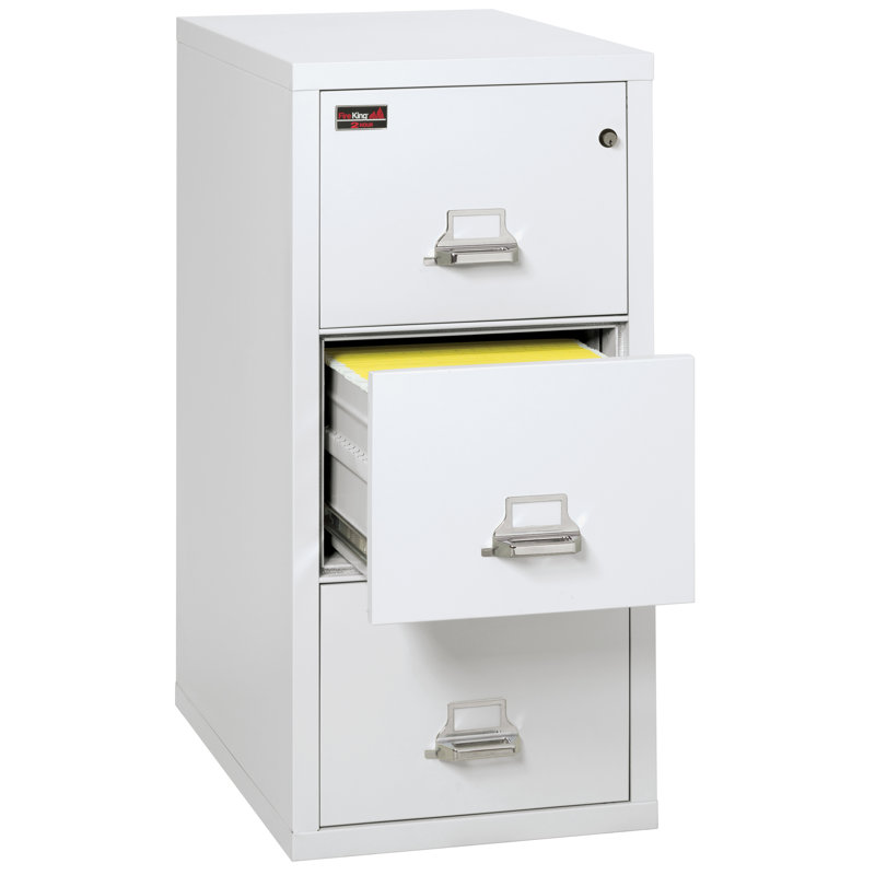Fireproof 3 - Drawer File Cabinet, Arctic White