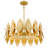 Hayley 6-Light Gold Leaf Pendant Light