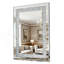 Grand miroir suspendu en cristal Crystal Diamond