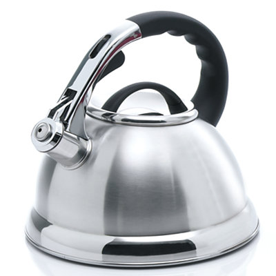 Bouilloire à sifflet en acier inoxydable Creative Home Camille 3 pte avec fond en aluminium