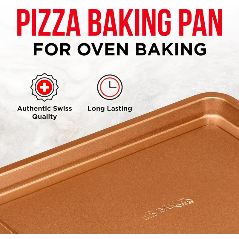 Copper Non-Stick Carbon Steel Air Fryer Tray Set