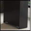 Îlot de cuisine 80 po avec table de salle à manger, comptoir en marbre et prise de courant, chariot de rangement mobile avec armoire et 2 tiroirs, noir-591374890
