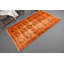 Tapis rétro, tapis moderne orange, tapis géométrique, tapis bohème, tapis turcs, tapis décoratif 3,5 x 6,2 pi