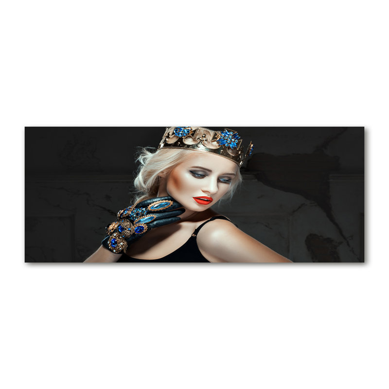 Woman In A Crown - No Frame Print on Canvas