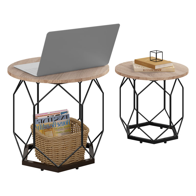 Collison Frame Nesting Tables, Beige