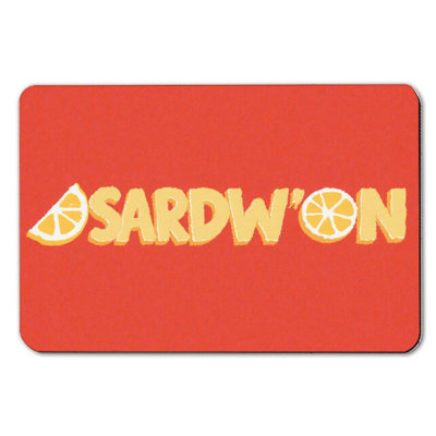 Lemon Decorative Lettering Bath Mat, 36 X 24