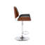 Litton Swivel Adjustable Height Faux Leather Bar Stool-1504869869