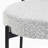 3-Piece Round Dining Set, Trestle Dining Table with 2 Boucle Chairs-1859901558