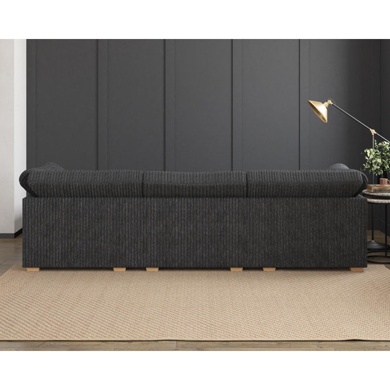Nestle U Shape, Fixed Back, Steel Faux Fur
