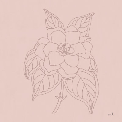 Gardenia Line - Wrapped Canvas Print