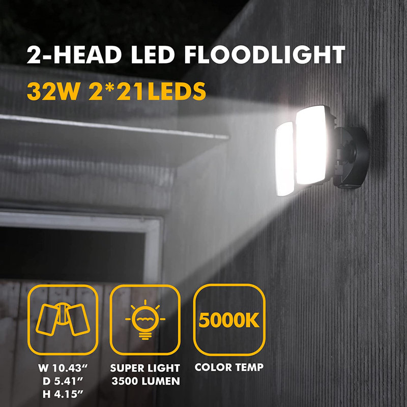 32 Watt LED Dusk to Dawn Outdoor Security Area Light(Pack of 2)