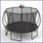 12FT Trampoline Pumpkin- Black Red
