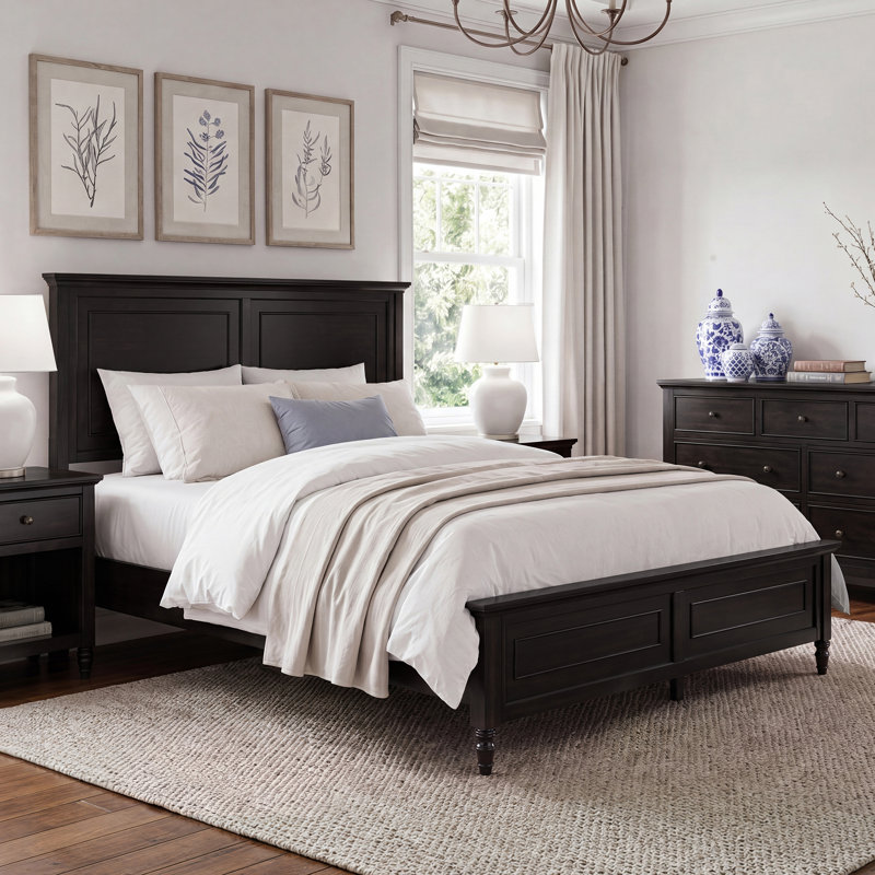 Lit plateforme Avila, Vintage Black, Queen