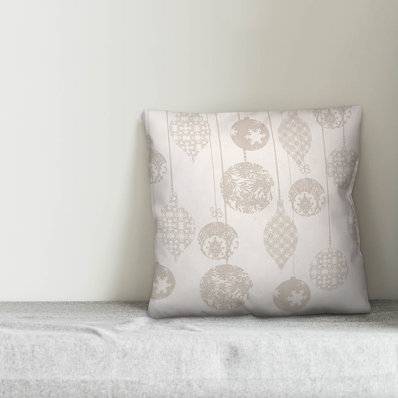  Housse de coussin Ornaments, 18 po x 18 po, Housse de coussin seulement - Insert