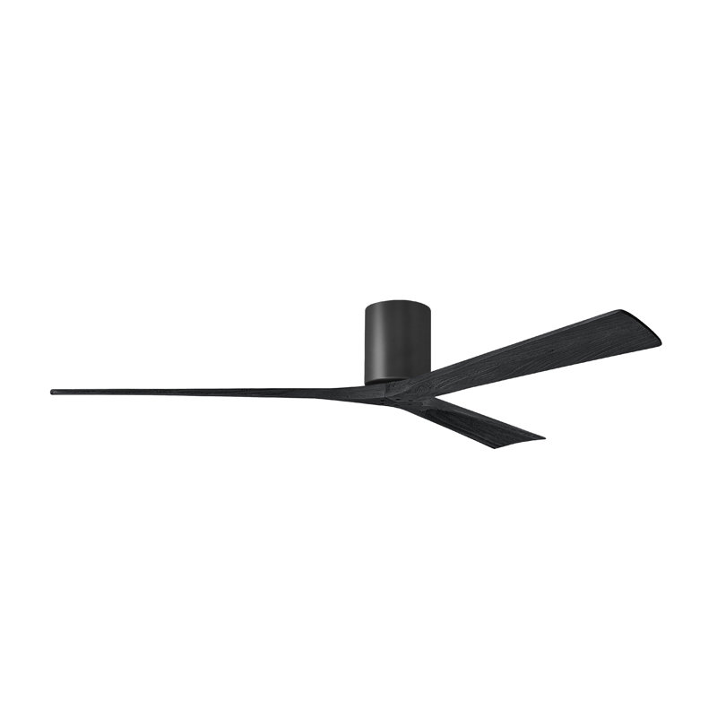 Irene Ceiling Fan, Matte Black, Matte Black, 72"