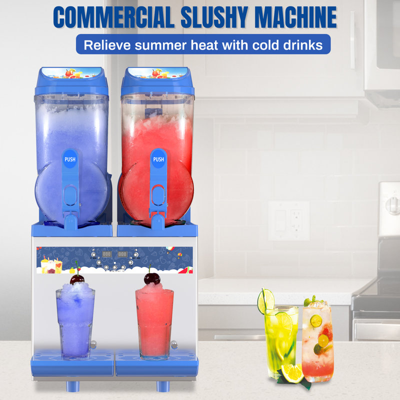 Countertop Snow Cone Machine 1000W 30L Tanks Commercial Slushy Maker Machine