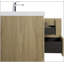 Meuble-lavabo flottant avec lavabo, meuble-lavabo mural moderne avec lavabo en résine et tiroirs à fermeture en douceur-544142063