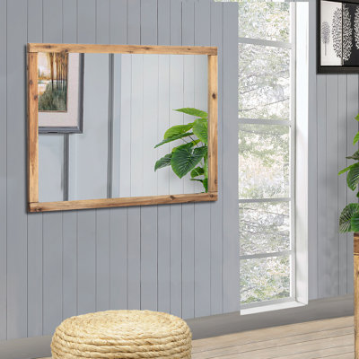 Camilo Solid Wood Rectangle Mirror