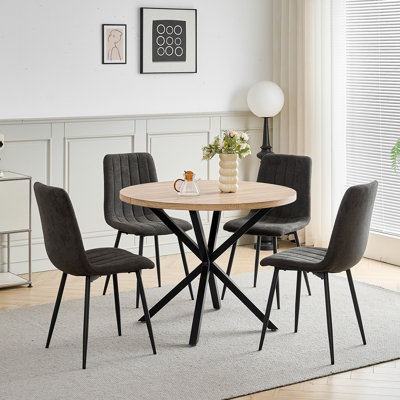 Upholstered Linen Dining Chair