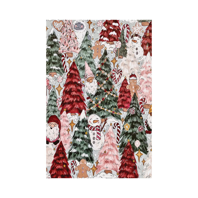 Festive Forest by Katie Bryant - Wrapped Canvas Painting, 66.04 cm H x 45.72 cm W x 1.91 cm D