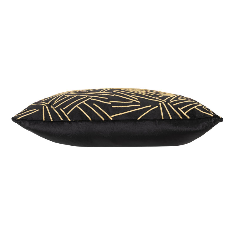 Zora Black And Gold Pillow