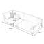 Causeuse-coussin modulaire en cuir véritable blanc crème-1655295876