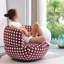 Fauteuil rotatif confortable à pois-1495868626
