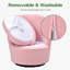 Fauteuil pivotant moderne à 360° en forme de tonneau, fauteuil d'appoint bouclé pour petits espaces-130830825