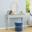 Meuble-lavabo 3 tiroirs avec miroir ovale-1681949062