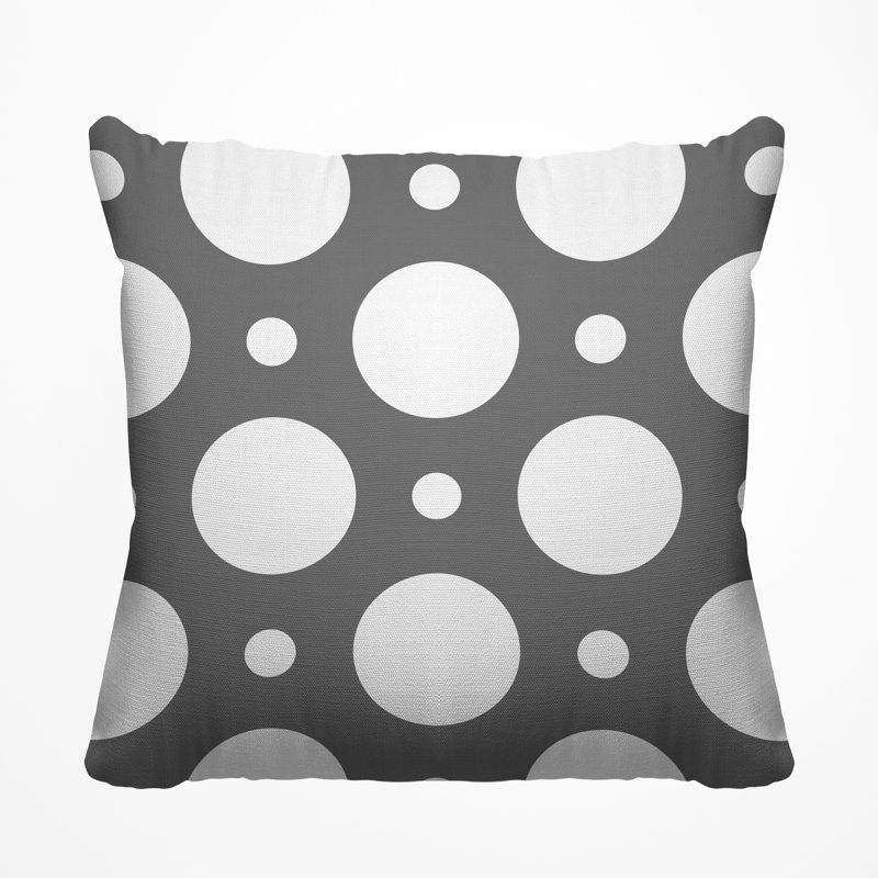 Housse et insert de coussin extérieur carré Fisk, H 17 po x l 17 po, Gris