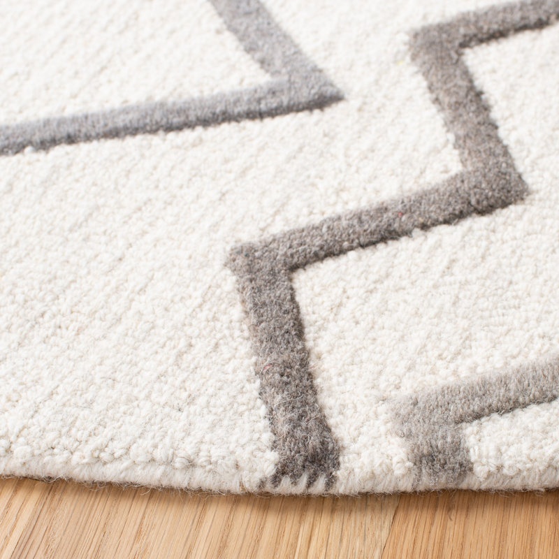 Eno Hand Tufted New Zealand Wool Southwestern Rug, Rectangle 9' x 12'
