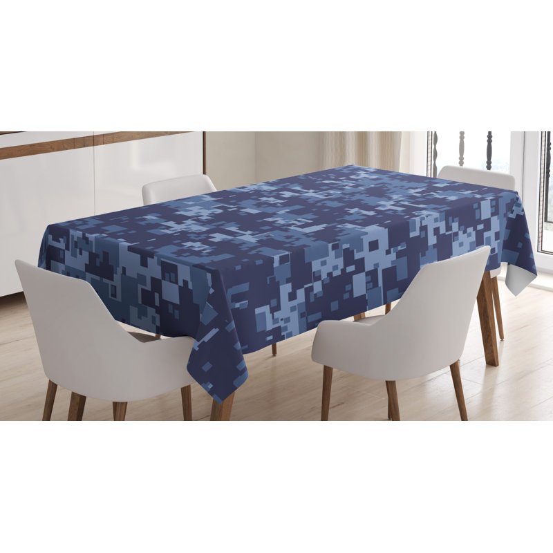 Camo Geometric Tablecloth, 70" L x 52" W