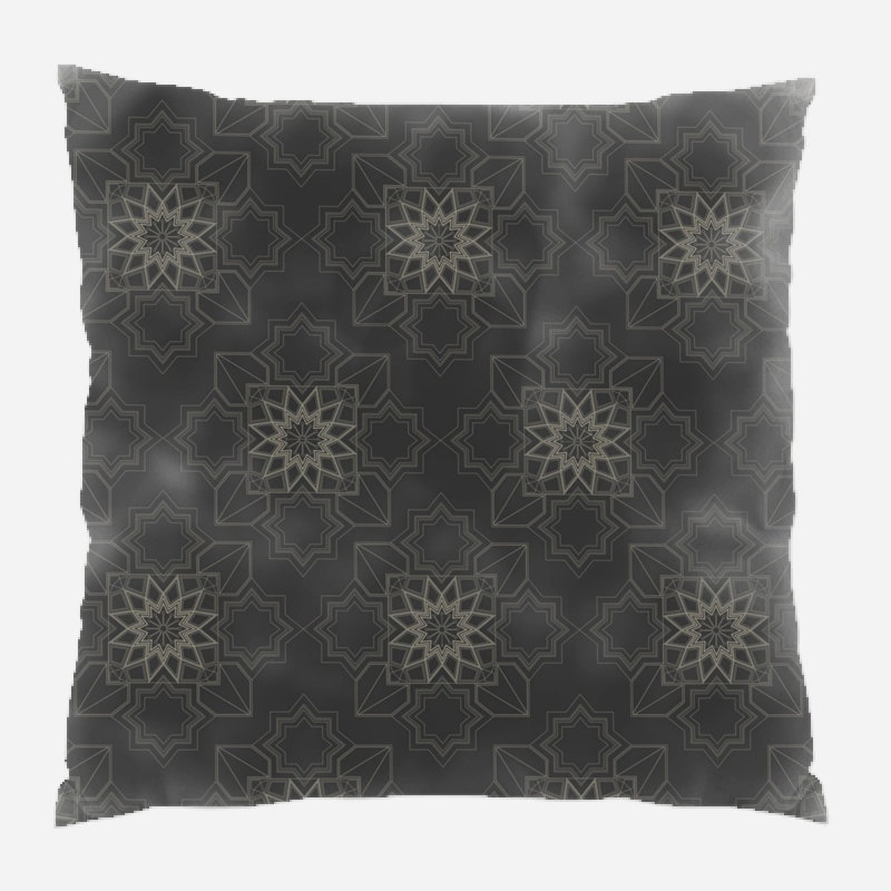 Background Geometric Microsuede Reversible Throw Pillow