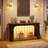 Farmhouse Led Console Table, Wooden Foyer Entry Table, Narrow Long Vintage Sofa Table Behind Sofa-116046215