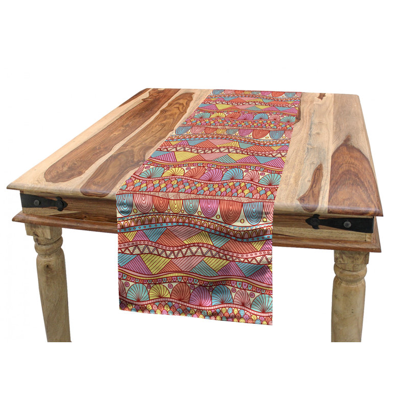 Floral Christmas Table Runner, 16'' D x 120'' L, Pink