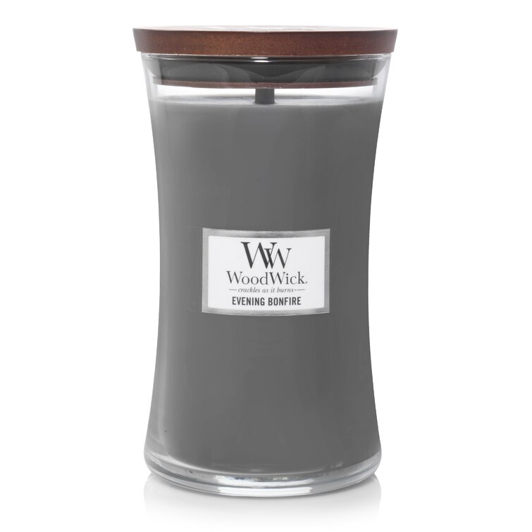WoodWick Medium Hourglass Candle, Linen - Premium Soy Blend Wax, Pluswick  Innovation Wood Wick, Made in USA