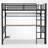 Full Metal Loft Bed With Built-in-desk And Led Light