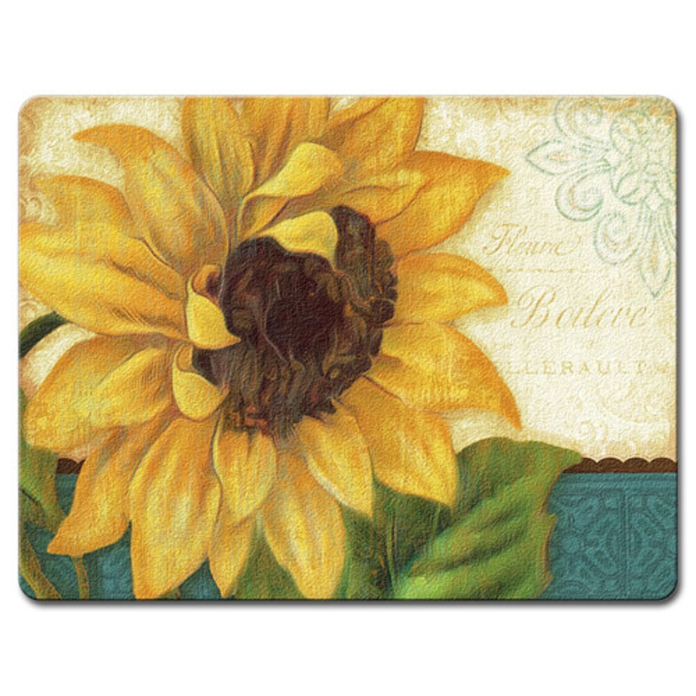 SUNFLOWER BAMBOO CUTTING BOARD-Stay Classy!