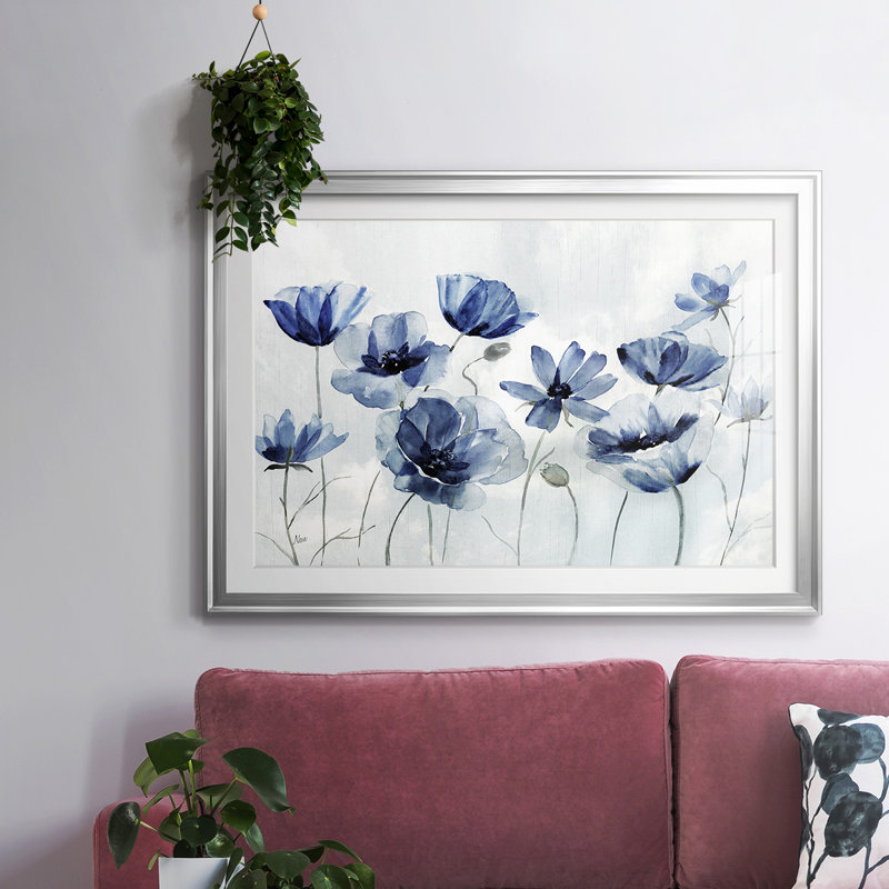 Indigo éveil printanier, Argent, H 15 po x l 21 po x P 1,5 po