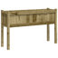 Jardinière en bois massif avec pieds 27,6 po x 12,2 po x 27,6 po Millwood-2117686088-2117686095