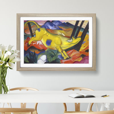 The Yellow Cow Vol.1 by Franz Marc - Picture Frame Painting
