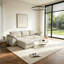Canapé rembourré avec nuage, canapé modulaire moelleux à 3 places avec canapé en forme de L et méridienne, canapé minimaliste moderne pour la chambre à coucher du salon-94354699