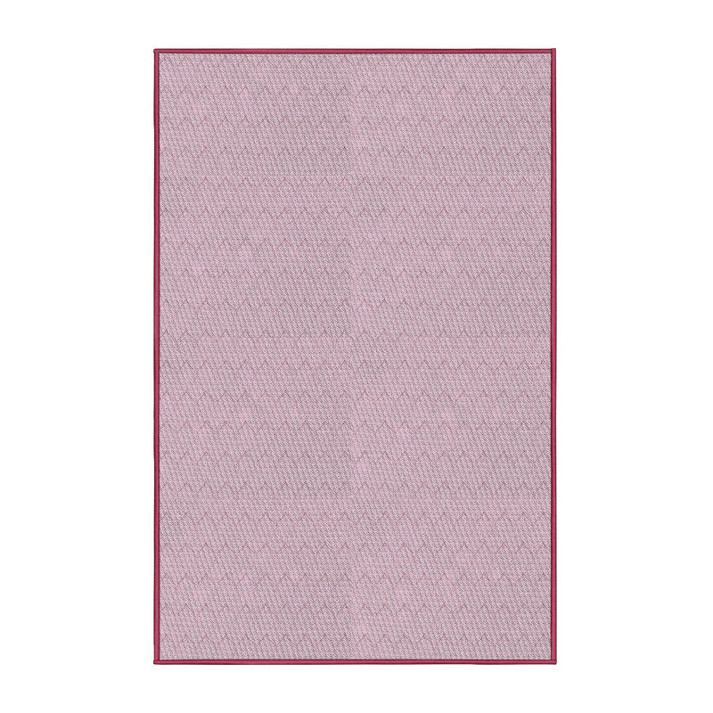 Tapis rose tissé à la machine, Rectangle 7 pi x 10 pi