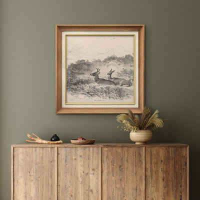 «Pastel Watercolor Cloudy Study» par John Constable - peinture sur toile encadrée
