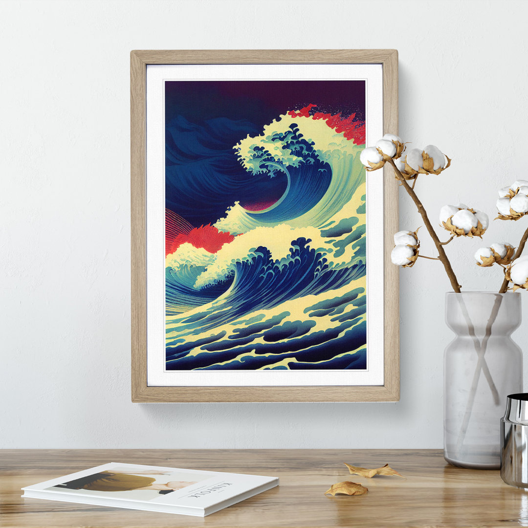 Immense Japanese Wave - Single Picture Frame Print