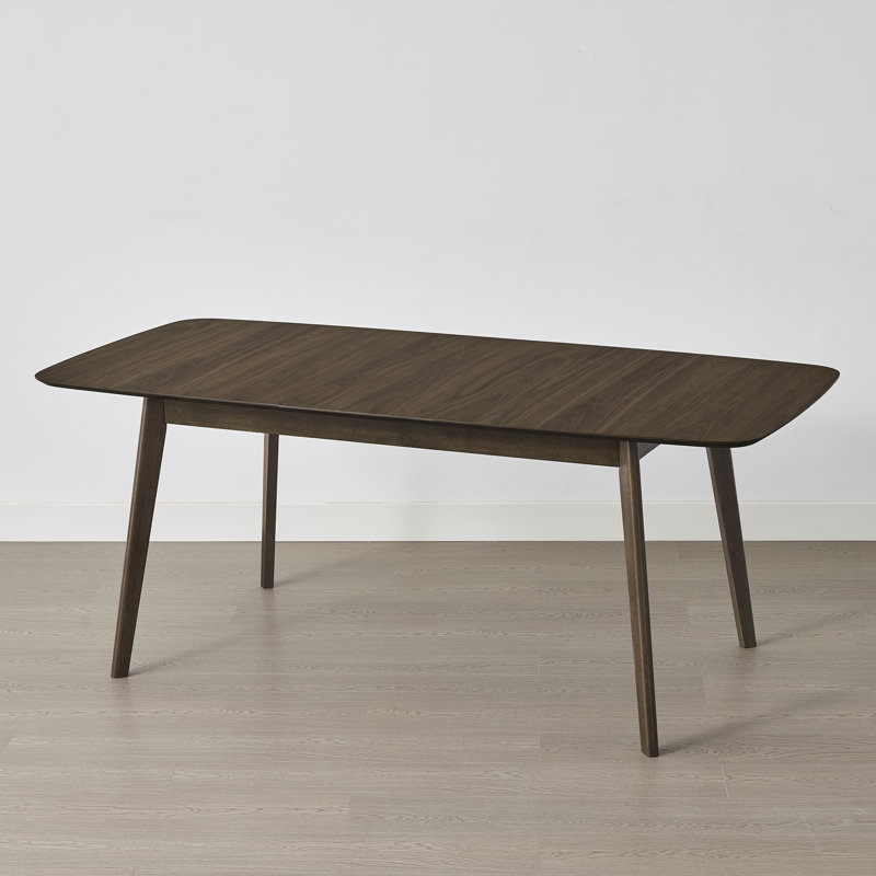 59-75'' Extendable Dining Table, 29.5"H x 59.1"L x 35.4"W, Walnut