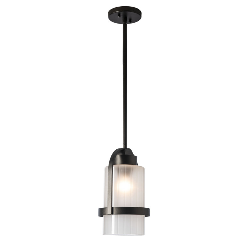 Alcove Outdoor Pendant, Coastal Oil Rubbed Bronze, Frosted