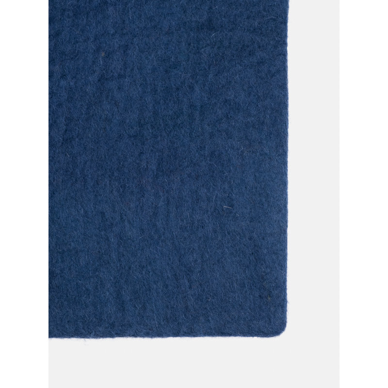 Solid Colour Wool Hand Woven Area Rug, Rectangle 160 x 230cm