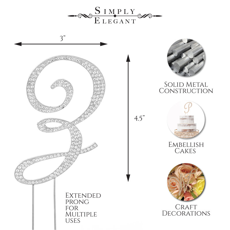 Surmatelas à gâteau rhinestone z ", Argent