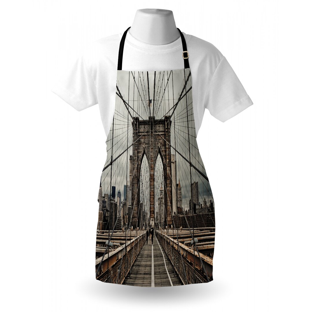 Kochschürze, Brooklyn Brücke, Vereinigte Staaten, Beige Braun